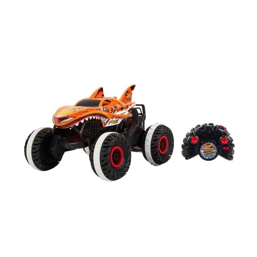 Vehículo De Juguete Hot Wheels Monster Trucks Tiger Shark 1:15