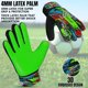 thumbnail image 4 of Guantes de Portero de Fútbol Veltine Sports Talla 4 Verde, 4 of 7