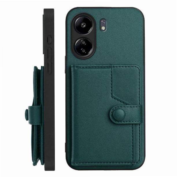 FOXDOCK Funda para Xiaomi Redmi 13C 4G con Bloqueo RFID - Diseño Elegante con Cierre de Botón