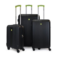 Olympia U.S.A - Set De 3 Maletas S+M+L Olympia Negro-Verde