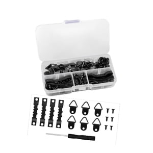 Magideal - Kit De 252 Colgadores De Cuadros, Ganchos Para Colgar En La Pared, Multifuncionales, Portátiles, Surtidos, Para Dibujar, Proyectos De Manualidades Negro