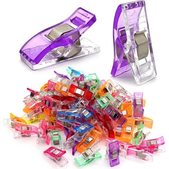 Clips Para Costura 100 Piezas Plaastico Multicolor 2 5x1 Cm
