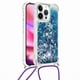 thumbnail image 1 of Funda FOXDOCK para iPhone 16 Pro Max con Cuerda Ajustable, Brillo Líquido, Protección Antigolpes y Lente – Ideal para Regalo, 1 of 6