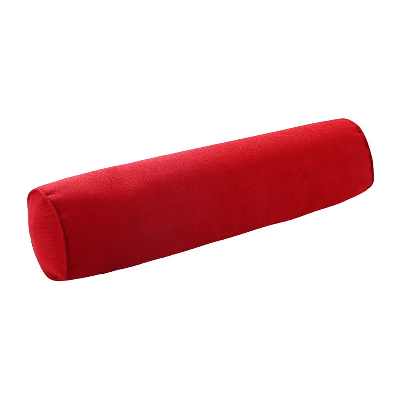 Xmhytop Fundas De Almohada Cilíndricas De Lino, 16 X 6 Pulgadas, Con Cierre Oculto, Para Decoración Hogareña Y Soporte Cervical, Cojín Cilíndrico, Vino Tinto