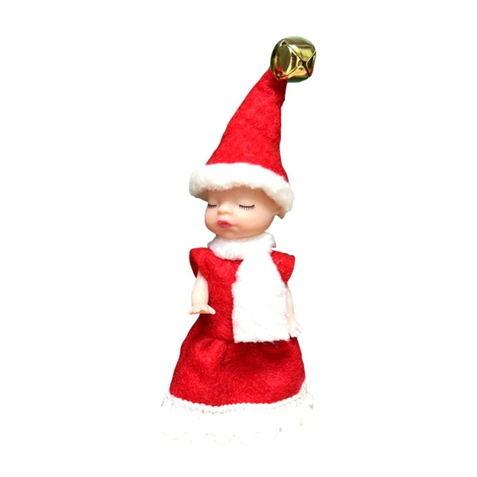 Gazechimp - Muñeca De Navidad Festival De Oficina Pequeños Regalos De Decoración Lindo Colgante De Árbol De Navidad