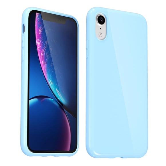 Funda De Silicona Para Iphone Xr De 6 1 Pulgadas Color Azul Claro