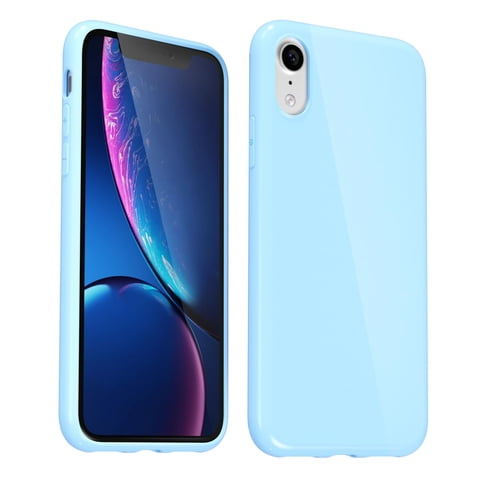 Funda De Silicona Svanove Para Iphone Xr De 6.1 Pulgadas, Color Azul Claro