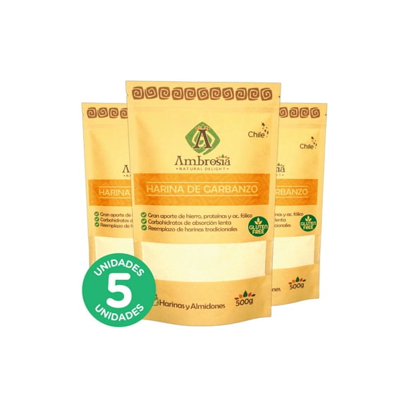 Pack 5, Harina de Garbanzo 500gr