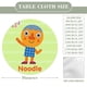 thumbnail image 2 of Mantel Redondo Ajustado Noodle y Amigos Desmarcar 120 cm, 2 of 6