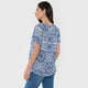 thumbnail image 2 of Blusa Mujer Manga Corta Hombro Recogido Azul Corona, 2 of 5