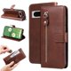 thumbnail image 1 of Funda tipo cartera para Google Pixel 7 con bolsillo con cremallera y ranuras para tarjetas – Función de soporte Marrón, 1 of 6