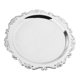 thumbnail image 5 of Plato redondo de fruta de metal plateado Plato de pastelería Bandeja de postre de té 25cm, 5 of 5