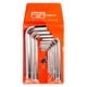 thumbnail image 1 of Juego Llaves Allen BAHCO 1998M/10T 10 Pzs 2-10mm Niqueladas, 1 of 2