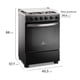 thumbnail image 2 of Cocina a Gas 4 Platos Horno Vapor y Temporizador FM4TPC Negra, 2 of 17