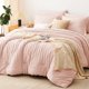 thumbnail image 1 of Juego de Edredón CozyLux Queen 7 Piezas Microfibra Rosa Blush, 1 of 9