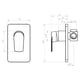 thumbnail image 2 of Monomando Ducha Empotrado Filippo, 2 of 4