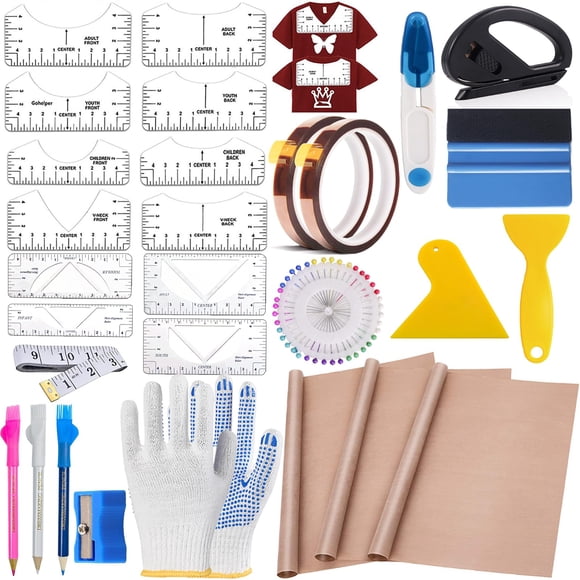 Kits de Sublimación QUKLOGEN 12 piezas de Reglas y Herramientas