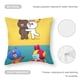 thumbnail image 5 of Brown y Amigos Fundas de almohada de terciopelo con tema, regalos de funda de almohada, decoración para el hogar, cojín de lanzar, regalo de cumpleaños para fans y parejas.66*66cm., 5 of 6