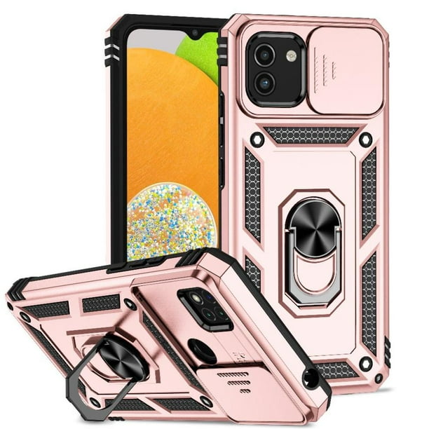 Estuche GANGXUN para Samsung Galaxy A03, soporte giratorio 360°, estilo mecánico y magnético