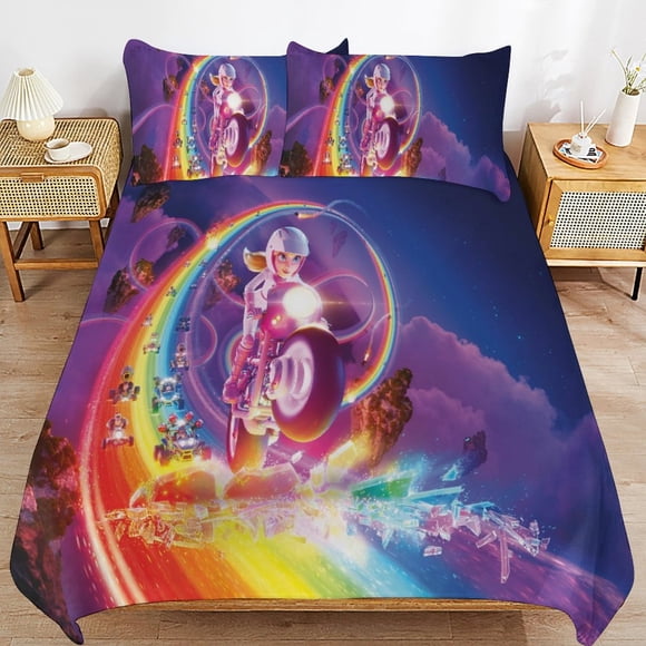 Mari-o Mar-io Mari-o Mar-io Bedding Set Sheet Set for Kids Adults,All Season Lightweight