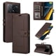 thumbnail image 3 of Premium Wallet Case for Xiaomi Poco X6 Pro with Card Slots & Kickstand, Flip Cover Brown, 3 of 6
