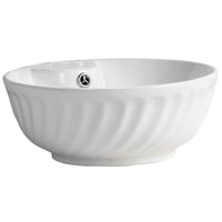 Domsa - Lavamanos Sobreponer Redondo Blanco 40X40X16 Cm