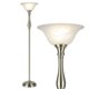thumbnail image 1 of Lámpara de Piso LIGHTACCENTS 183 cm Níquel Cepillado Vidrio Blanco, 1 of 9