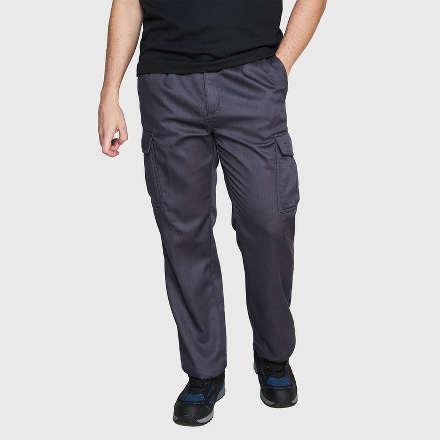 Jayson - Pantalón Cargo Forro Polar Hombre Gris Oscuro 56