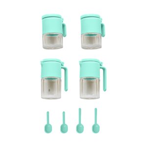 Bothyi - Casas De Muñecas Frascos De Botellas De Condimentos Para Juegos De Imaginación Juego De Cocina Juego De Cocina Verde Claro