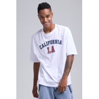 Fashionspark - Polera Hombre Print Central Blanco - Viii