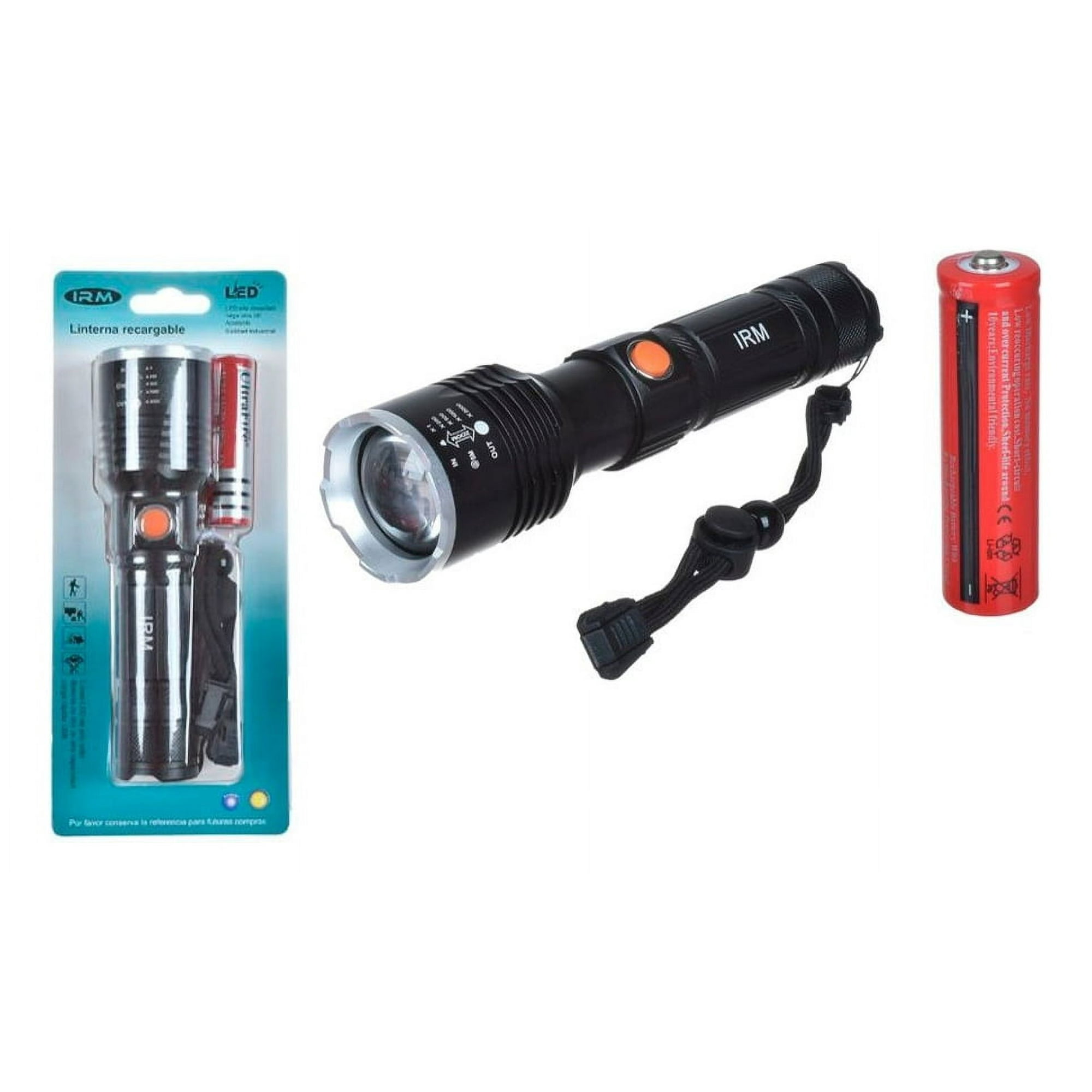 Disparo - Linterna De Mano Recargable Usb Para Camping Emergencias