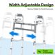 thumbnail image 2 of Walker DELOG Narrow plegable con ruedas de 5 pulgadas con cierre de gatillo, 2 of 6