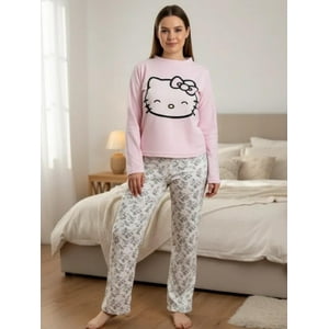 Pijama Micropolar Mujer Hello Kitty Rosa S