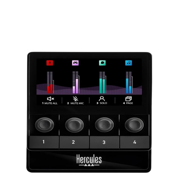 Mezclador De Audio USB Para PC Hercules Dj STREAM 100