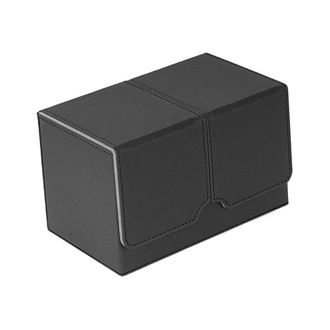 Magideal - Caja Para Guardar Barajas De Cartas, Protectores Para Cartas De Juego, Baraja De Juguete Para Reuniones Negro Y Gris