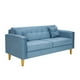 thumbnail image 2 of Sofa New Retro 3c Felpa 01 Azul Petroleo, 2 of 6