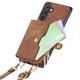 thumbnail image 4 of Funda Tipo Cartera con Correa Cruzada para Samsung Galaxy S24 Protección Contra Golpes Marrón, 4 of 6