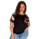 thumbnail image 5 of Polera Negra  Estampado Floral con Bolsillo., 5 of 5