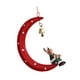 thumbnail image 2 of Colgante Navideño En Forma De Luna, Adorno Navideño De Hierro Para Regalos Navideños, Fiesta, Luna, Ciervo, 2 of 5