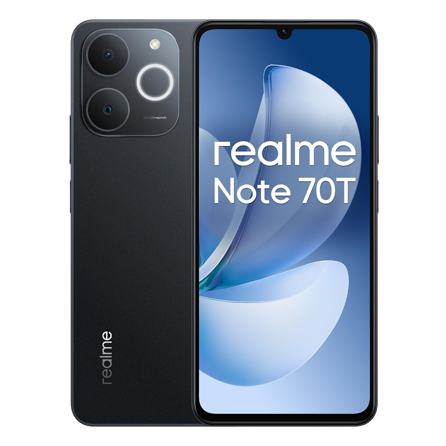 Smartphone Realme Note 70t 4g 4+64 Gb 6.75" Cámara De 32 Mp Negra