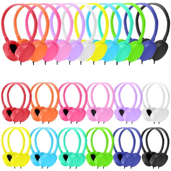 Audífonos XOSDA Paquete de 100 con cable, multicolores
