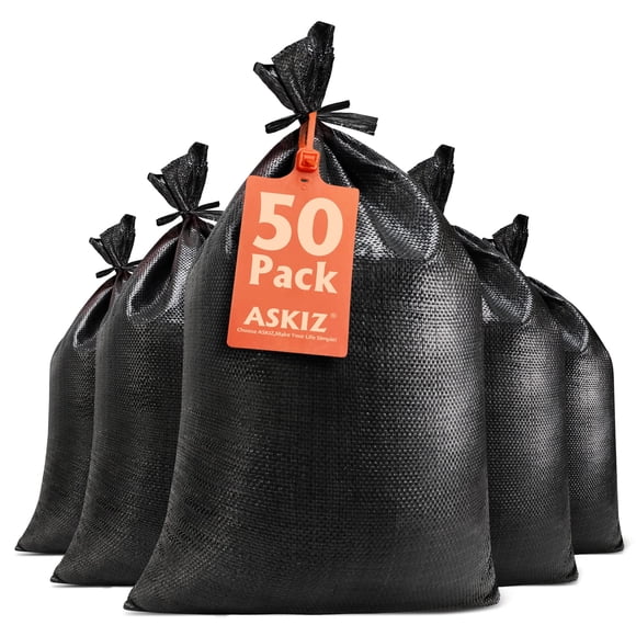 Sacos de arena ASKIZ Heavy Duty, 1600 horas de protección UV, 50 unidades