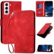 thumbnail image 1 of Funda Flip Premium Fibra de Carbono para Samsung Galaxy S21 Plus con Soporte y Cierre Rojo, 1 of 6