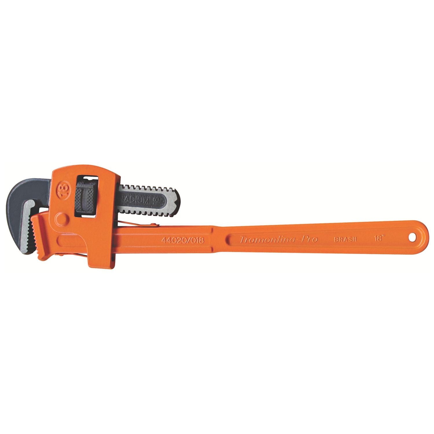 Llave Para Tubo Stillson 18 Tramontina Pro Naranja Claro