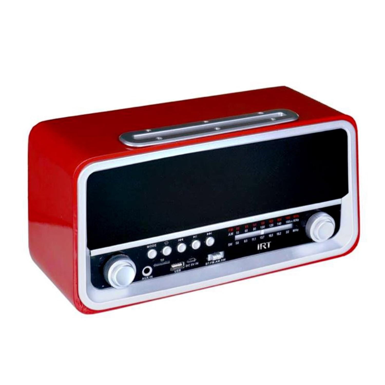 Irt - Radio Parlante Bluetooth Aux Usb Fm Am Sw Vintage Retro6
