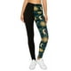 thumbnail image 1 of Leggings de Punto con Forro y Banda Estilo Yoga de 5 Pulgadas de Largo Empalmados con Cintura Alta, 1 of 5