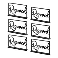 Bothyi - 6X Carteles De Mesa Reservados Decoración Reserva De Pie Para Oficina De Bodas