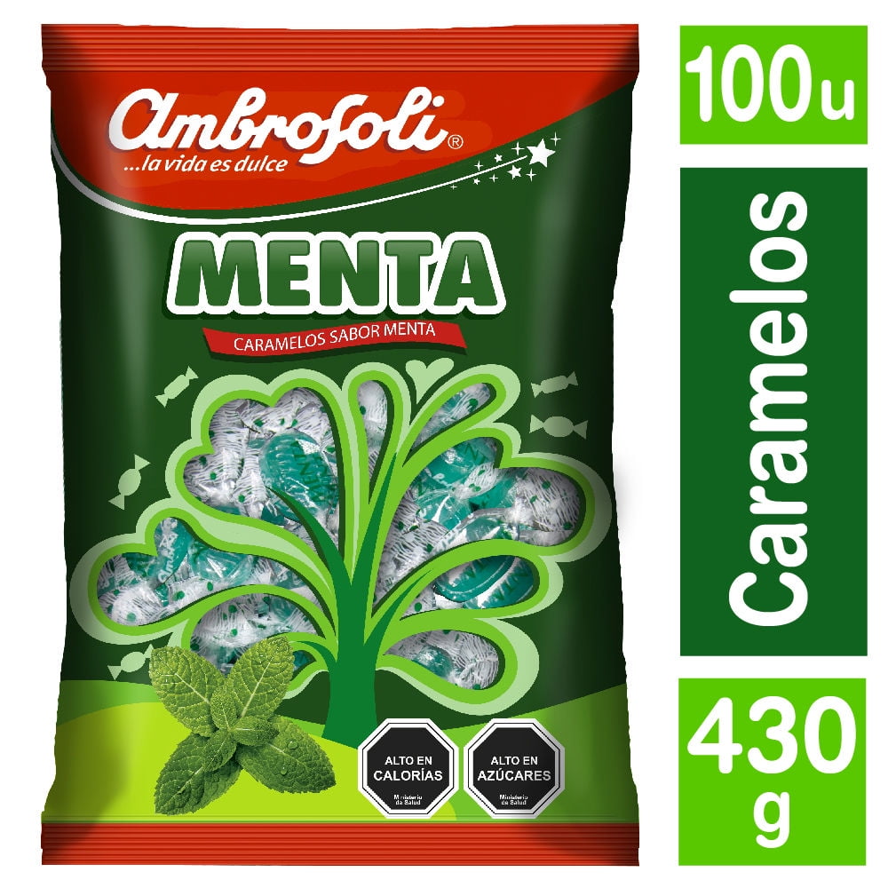 Caramelos Menta 430 g Ambrosoli