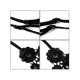 thumbnail image 3 of INSPIRE CHIC Tirantes de Sujetador Elásticos Cruzados para Vestido para Mujeres Blanco Negro, 3 of 5