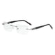 thumbnail image 1 of Gafas De Luz Azul Rectángulo Sin Montura Para Ordenador Unisex Hombre Mujer Argent 4.0X, 1 of 5